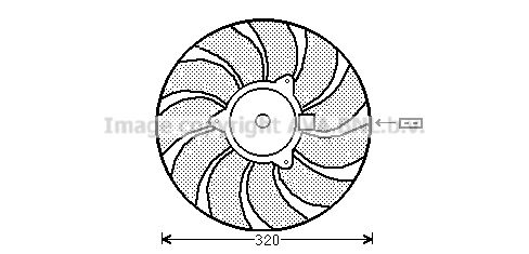 AVA QUALITY COOLING ventiliatorius, radiatoriaus OL7540